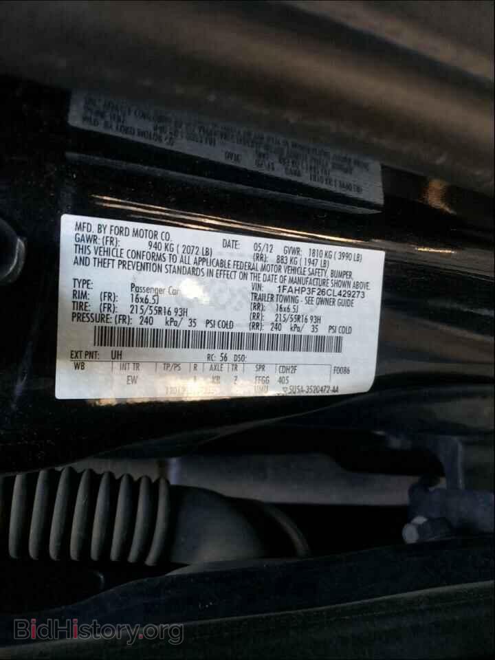 2012 FORD FOCUS - VIN: 1FAHP3F26CL429273 - Фото 10