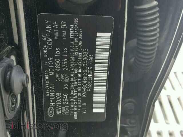 2009 HYUNDAI GENESIS - VIN: KMHGC46E39U043085 - Фото 10