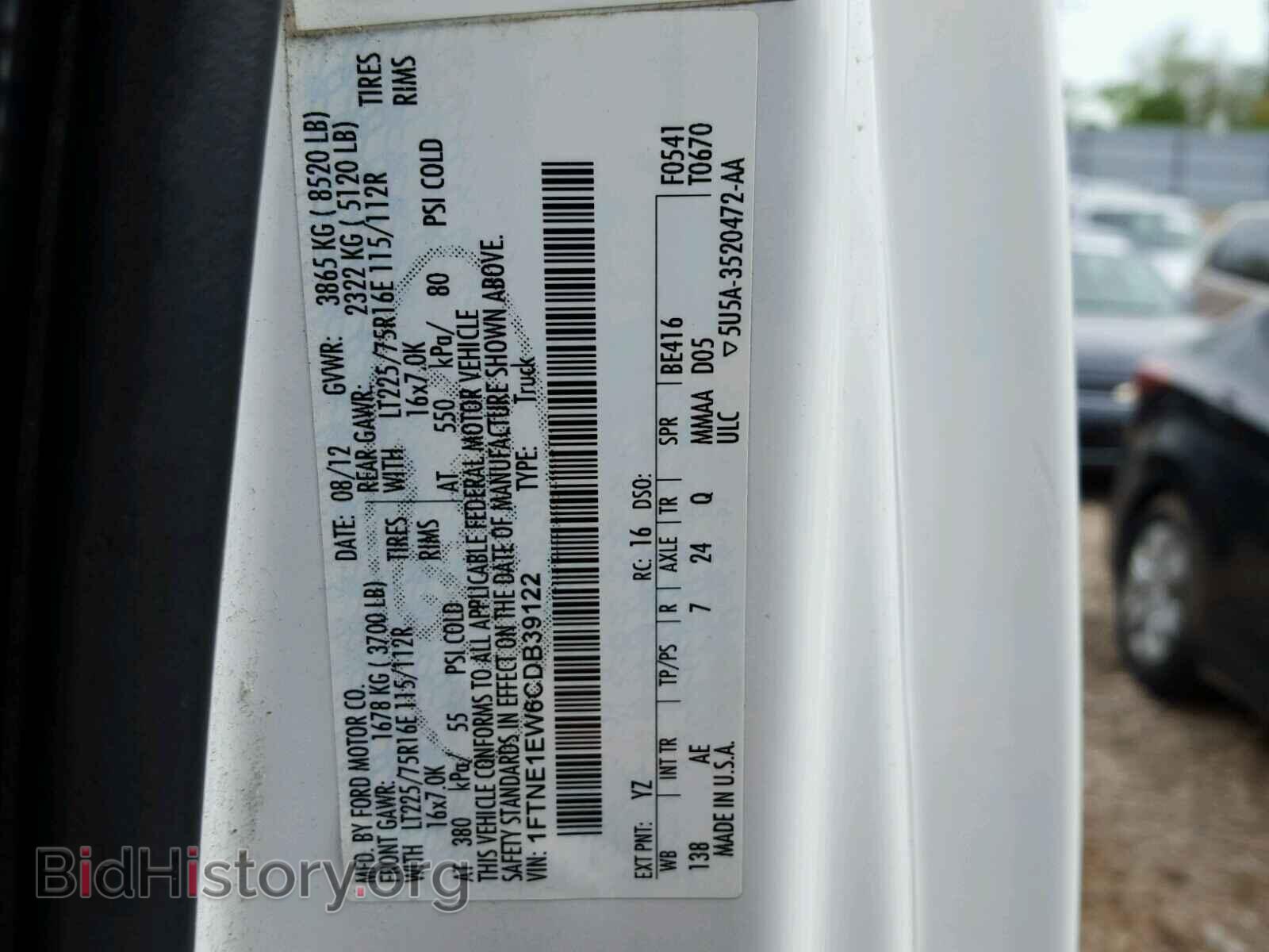 2012 FORD ECONOLINE - VIN: 1FTNE1EW6CDB39122 - Photo 10