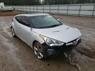 2012 Hyundai VELOSTER, серебристый — VIN KMHTC6AD8CU078513, Copart