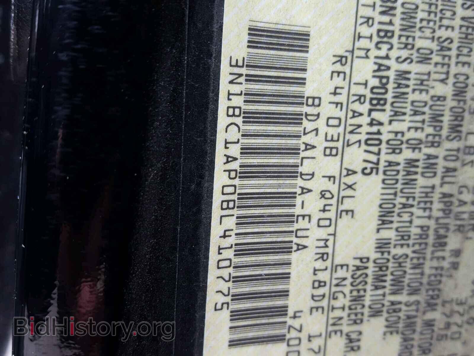 2011 NISSAN VERSA - VIN: 3N1BC1AP0BL410775 - Фото 10