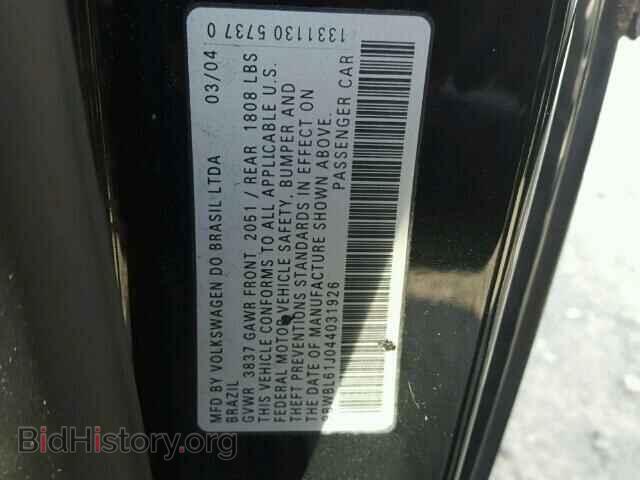 2004 VOLKSWAGEN GOLF - VIN: 9BWBL61J044031926 - Фото 10