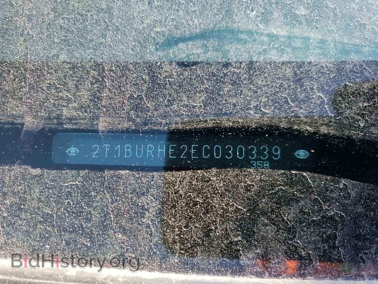 2014 TOYOTA COROLLA - VIN: 2T1BURHE2EC030339 - Фото 10