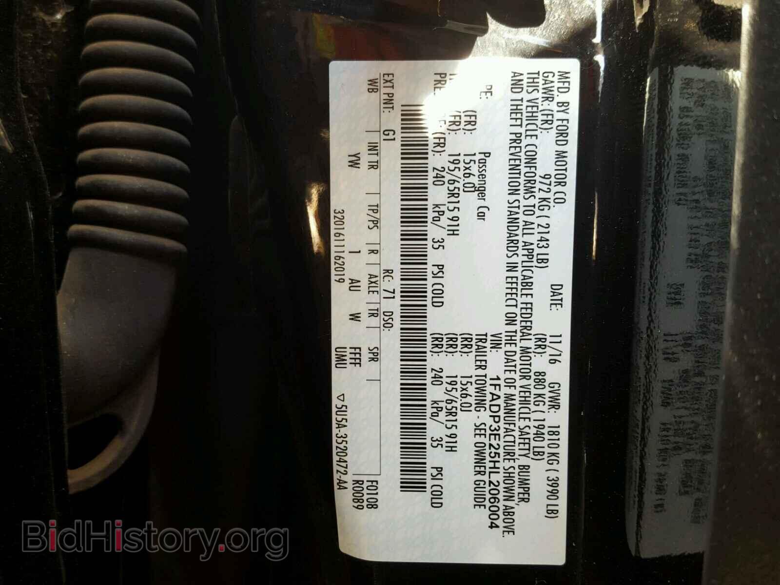2017 FORD FOCUS - VIN: 1FADP3E25HL206004 - Фото 10