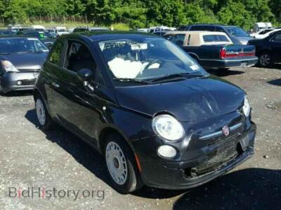 2012 Fiat 500, black — VIN 3C3CFFAR0CT351627, Copart