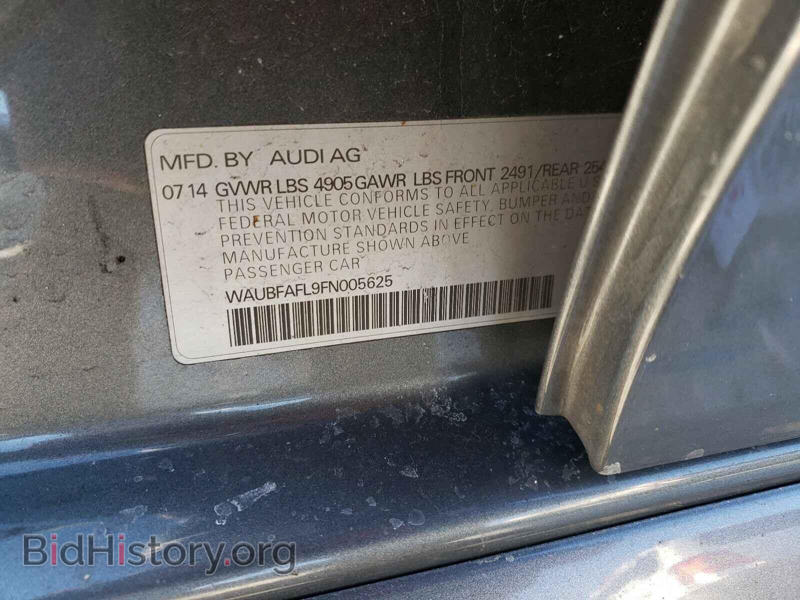 2015 AUDI A4 - VIN: WAUBFAFL9FN005625 - Фото 10