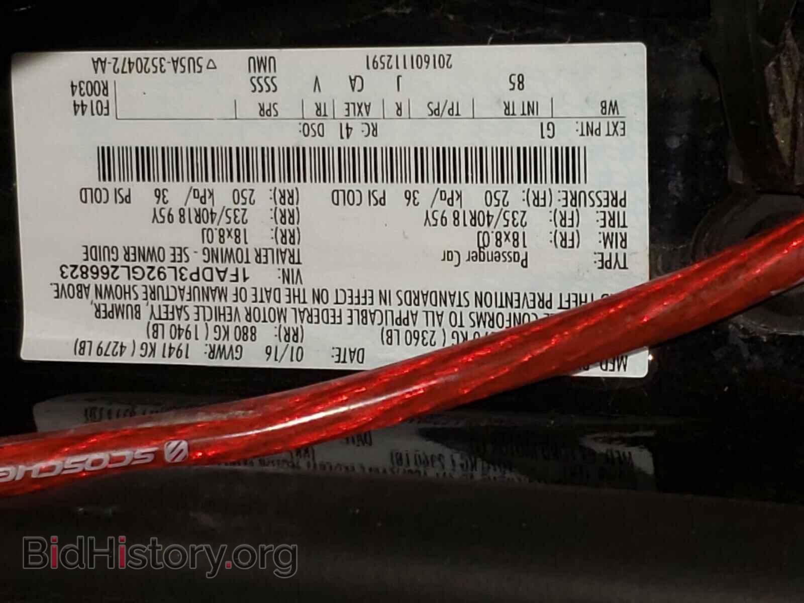 2016 FORD FOCUS - VIN: 1FADP3L92GL266823 - Фото 10