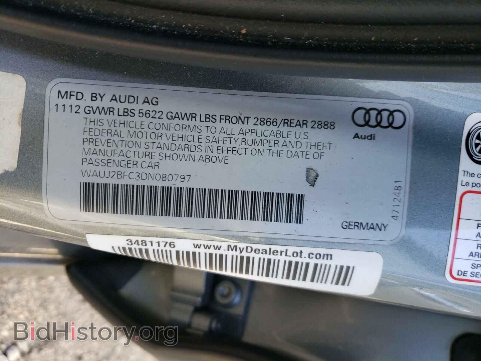 2013 AUDI S6/RS6 - VIN: WAUJ2BFC3DN080797 - Фото 10