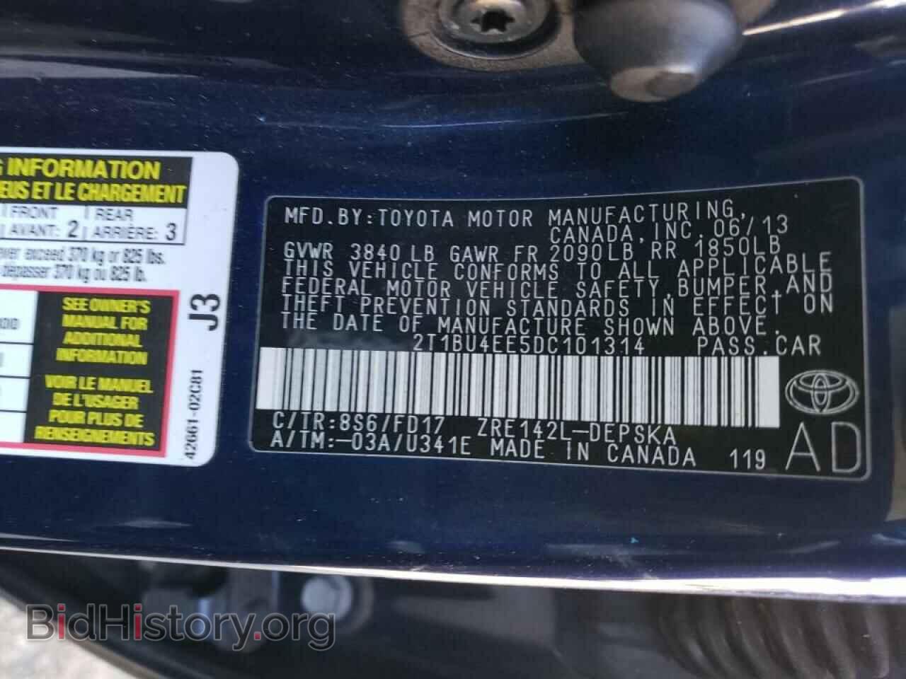 2013 TOYOTA COROLLA - VIN: 2T1BU4EE5DC101314 - Photo 10