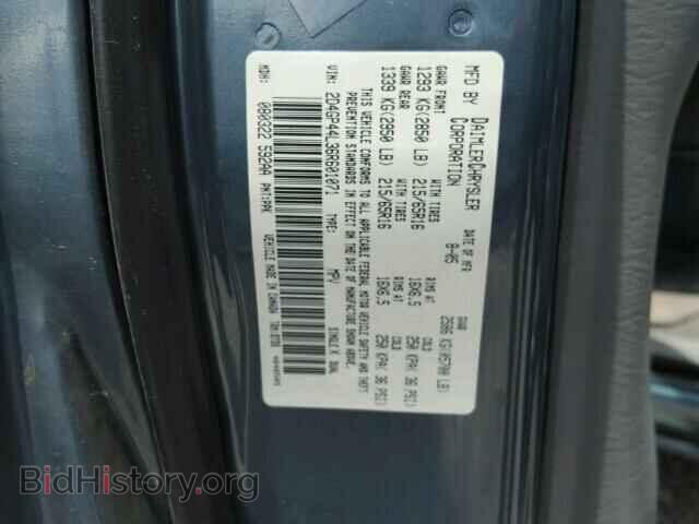 2006 DODGE CARAVAN - VIN: 2D4GP44L36R601071 - Фото 10