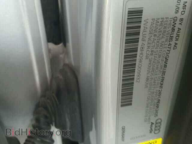 2009 AUDI A4 - VIN: WAUAF48H09K009932 - Фото 10