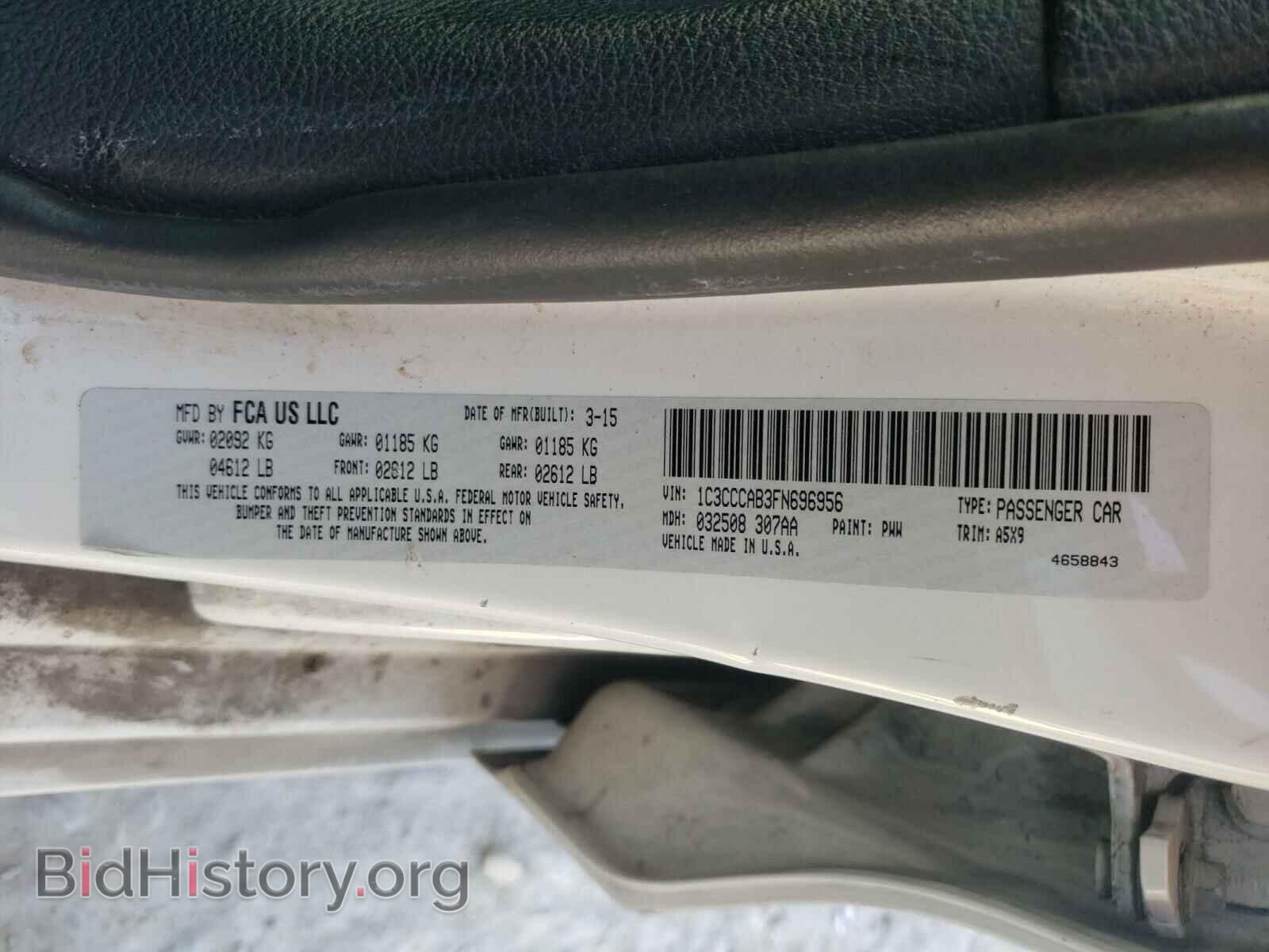 2015 CHRYSLER 200 - VIN: 1C3CCCAB3FN696956 - Photo 10