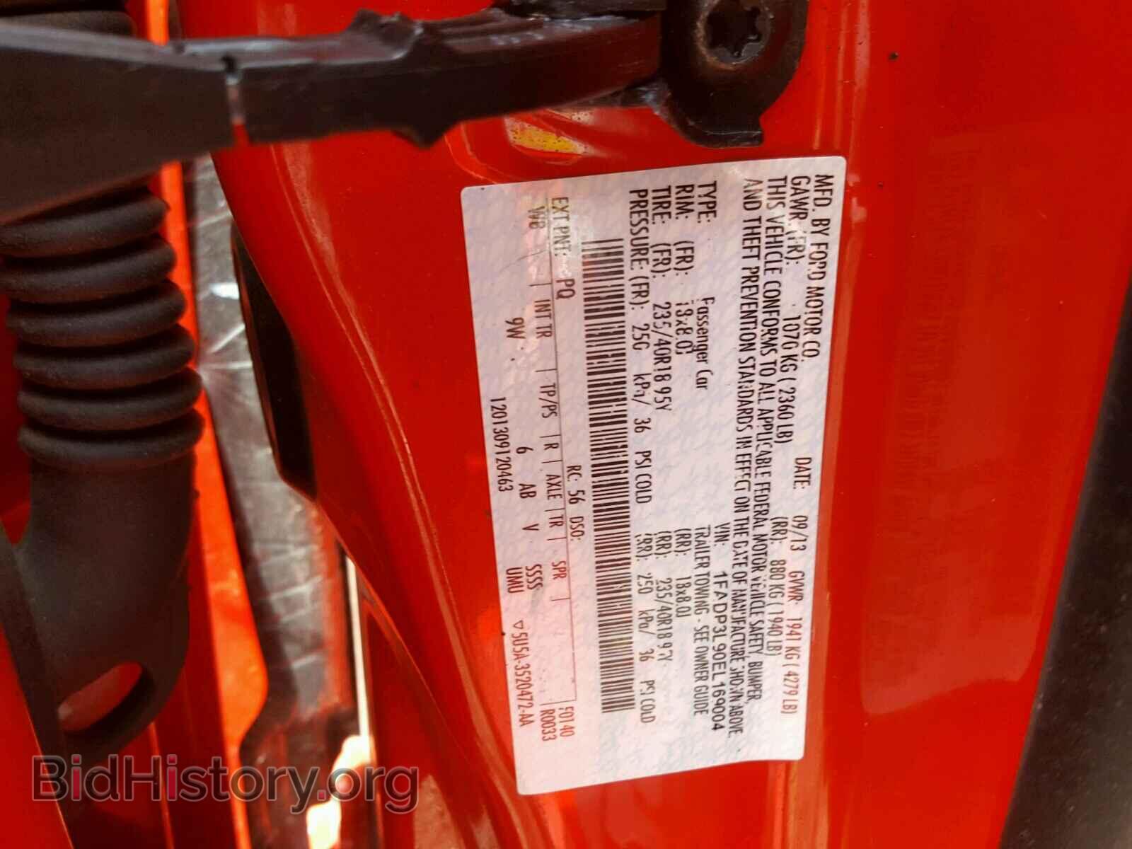 2014 FORD FOCUS - VIN: 1FADP3L90EL169004 - Photo 10