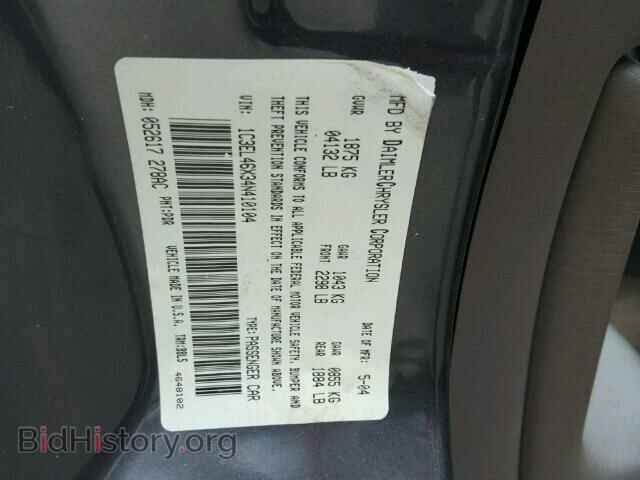 2004 CHRYSLER SEBRING - VIN: 1C3EL46X34N410104 - Фото 10