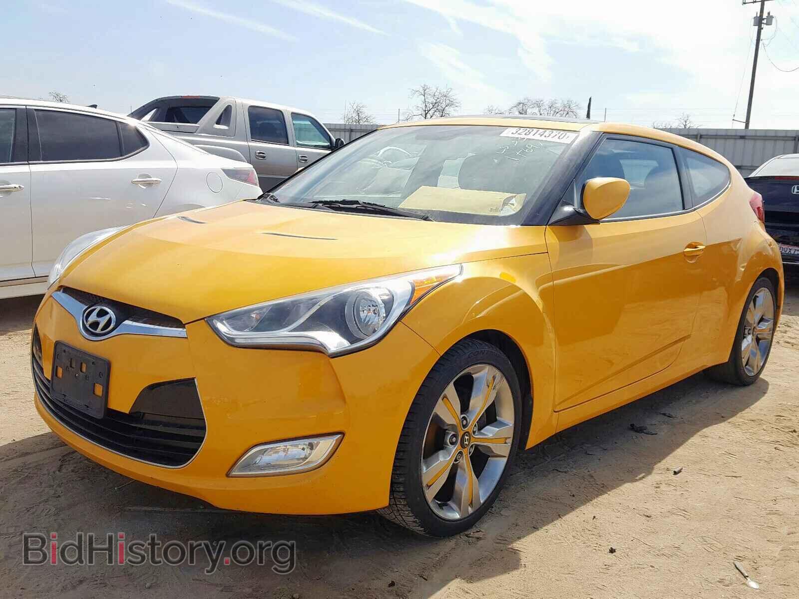 2012 HYUNDAI VELOSTER - VIN: KMHTC6AD9CU061073 - Фото 2