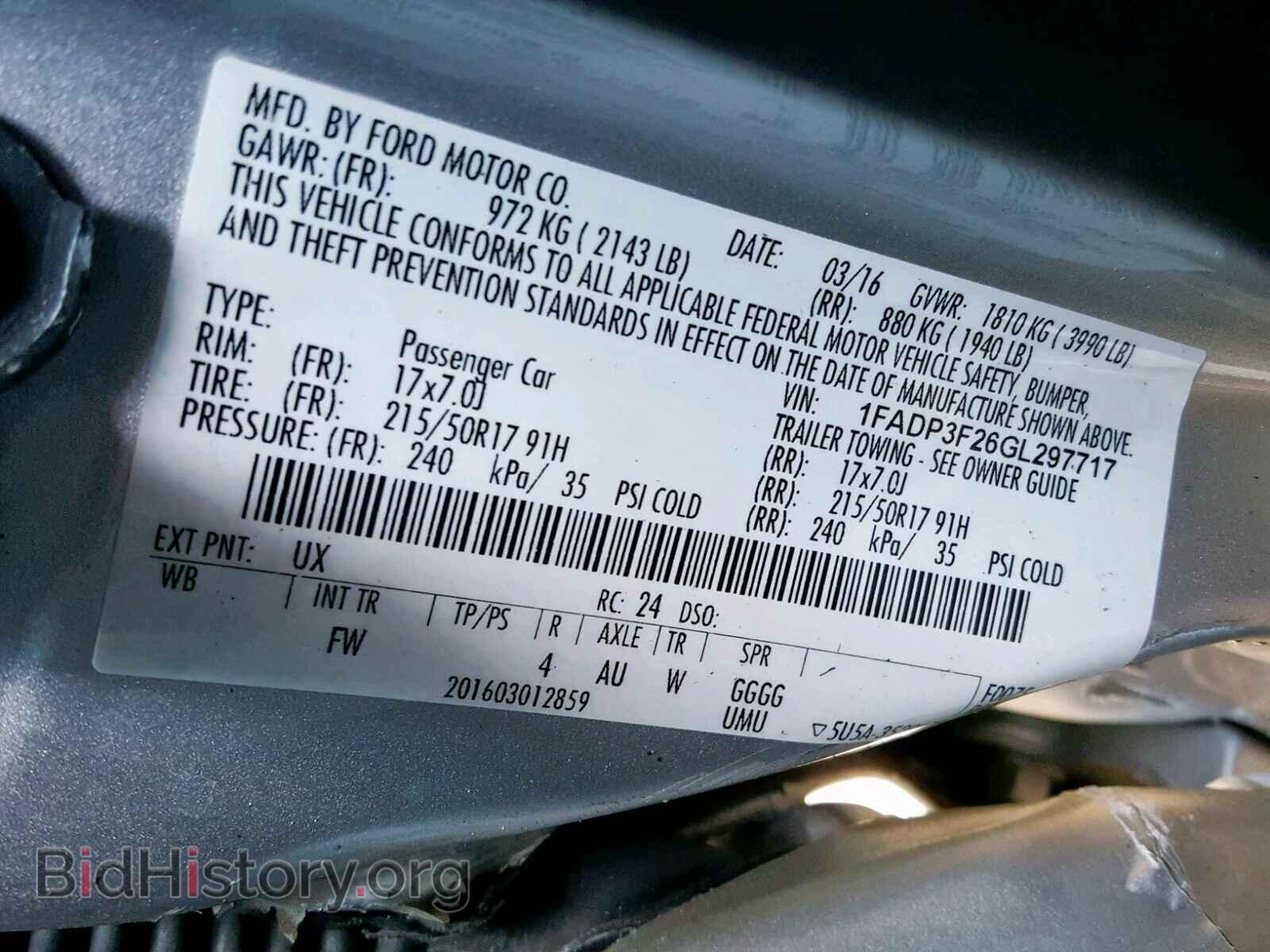 2016 FORD FOCUS SE - VIN: 1FADP3F26GL297717 - Фото 10