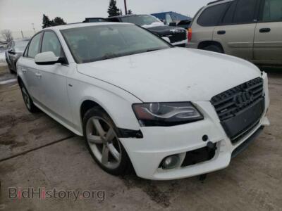 2012 Audi A4 A4 Premium, белый — VIN WAUFFAFL9CA100545, Copart