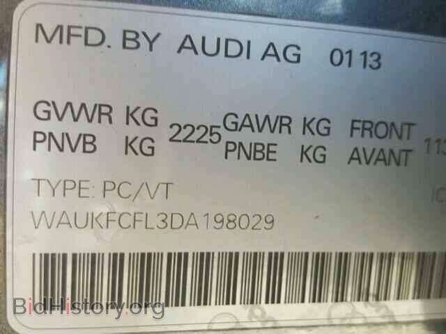 2013 AUDI A4 - VIN: WAUKFCFL3DA198029 - Фото 10