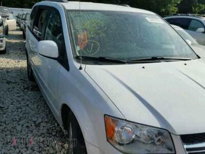 2014 Dodge CARAVAN Grand Cara, white — VIN 2C4RDGCG9ER209778, Copart
