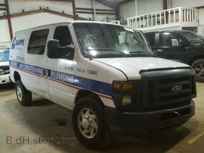 2010 Ford ECONOLINE, white — VIN 1FTNE2EL3ADA70978, Copart
