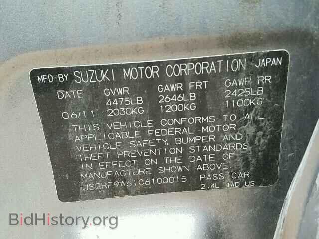 2012 SUZUKI KIZASHI - VIN: JS2RF9A61C6100015 - Photo 10