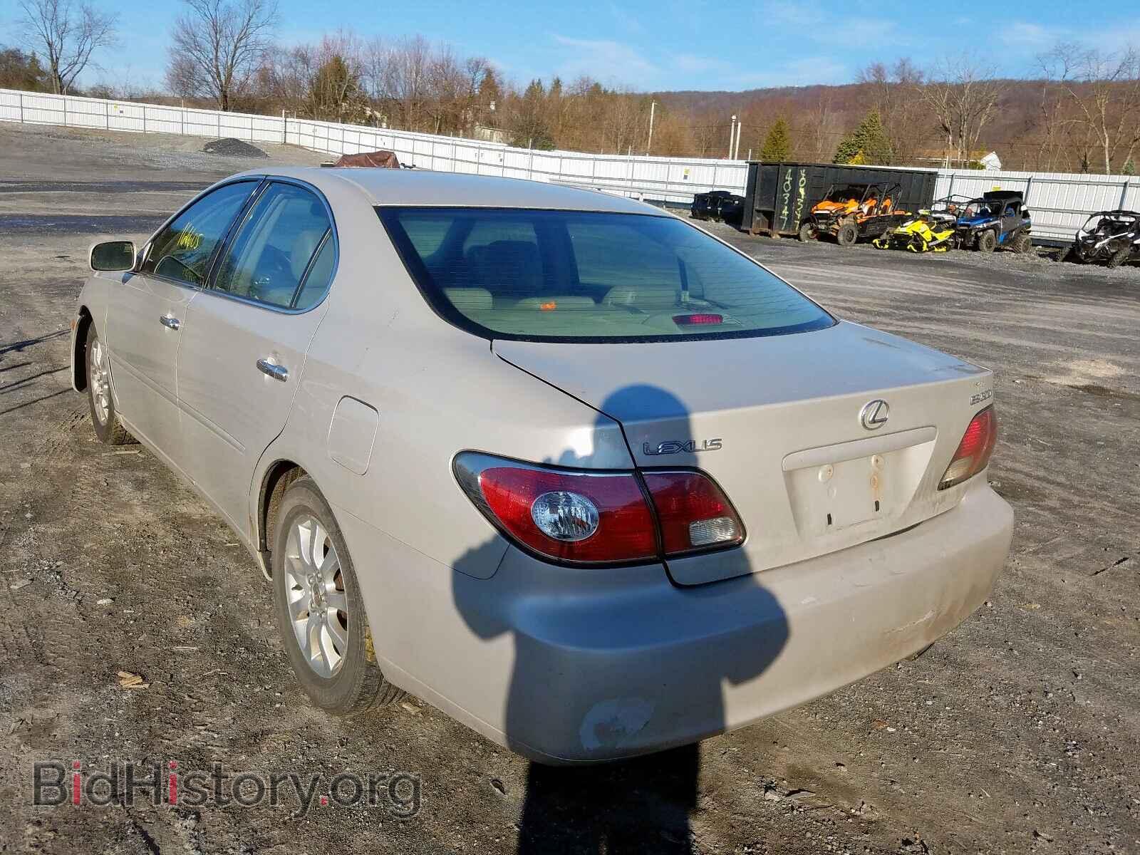 2003 LEXUS ES300 - VIN: JTHBF30G630116392 - Фото 3