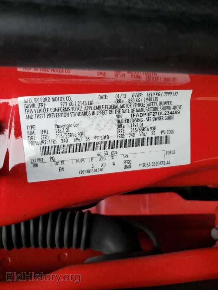 2013 FORD FOCUS - VIN: 1FADP3F27DL234489 - Photo 10