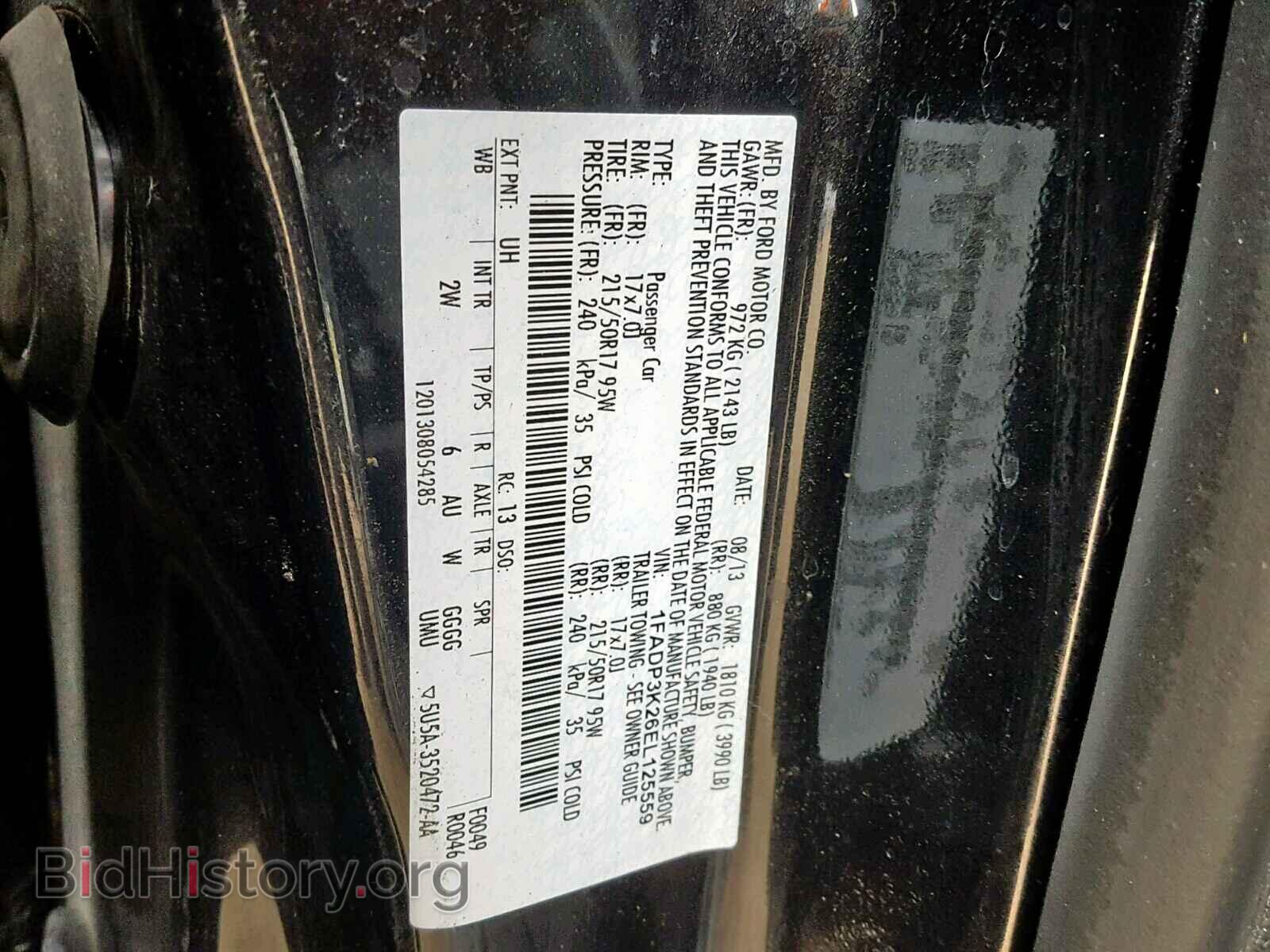 2014 FORD FOCUS SE - VIN: 1FADP3K26EL125559 - Фото 10
