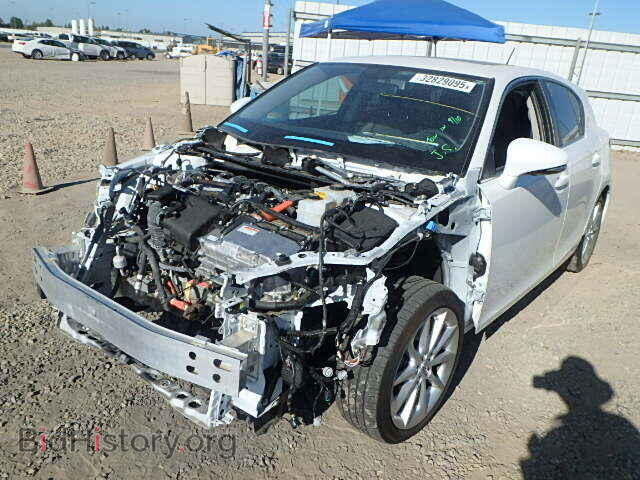 2013 LEXUS CT 200 - VIN: JTHKD5BH4D2173056 - Фото 2