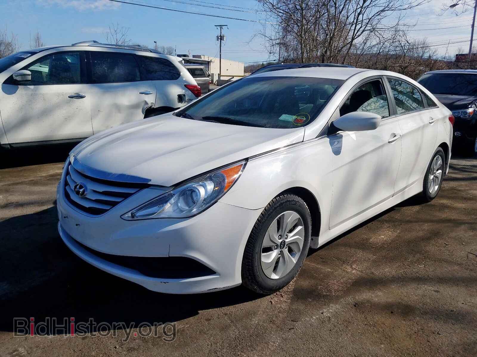 2014 HYUNDAI SONATA - VIN: 5NPEB4AC5EH814378 - Фото 2