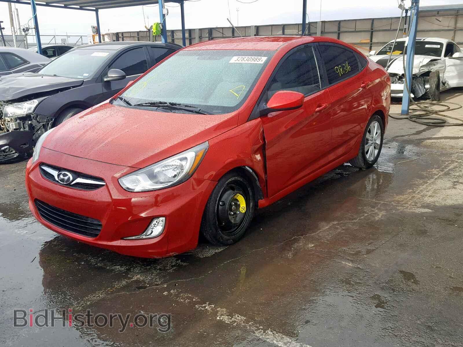 2013 HYUNDAI ACCENT - VIN: KMHCU4AE6DU561803 - Фото 2