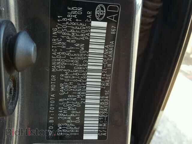 2011 TOYOTA COROLLA - VIN: 2T1BU4EE8BC563122 - Фото 10