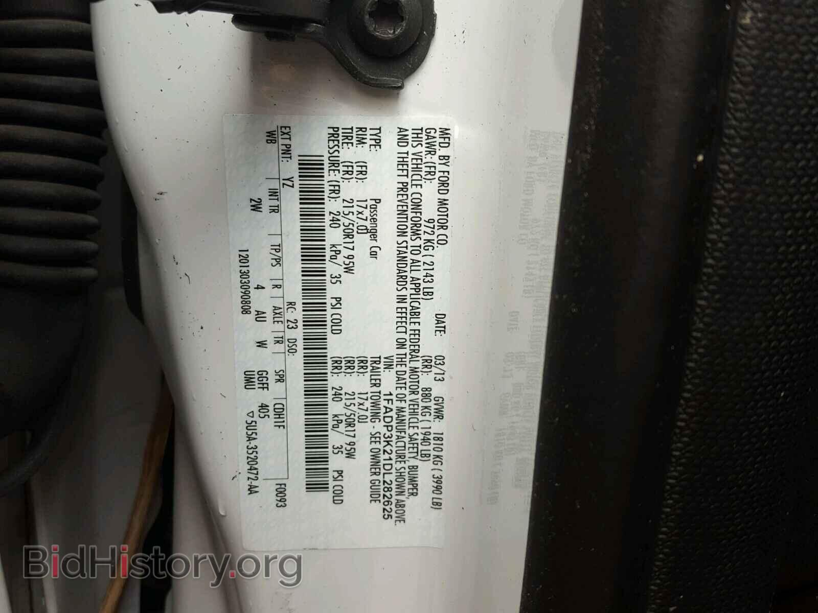 2013 FORD FOCUS - VIN: 1FADP3K21DL282625 - Photo 10