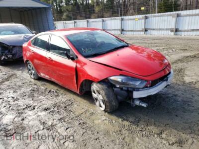 2016 Dodge DART, red — VIN 1C3CDFBB1GD764112, Copart