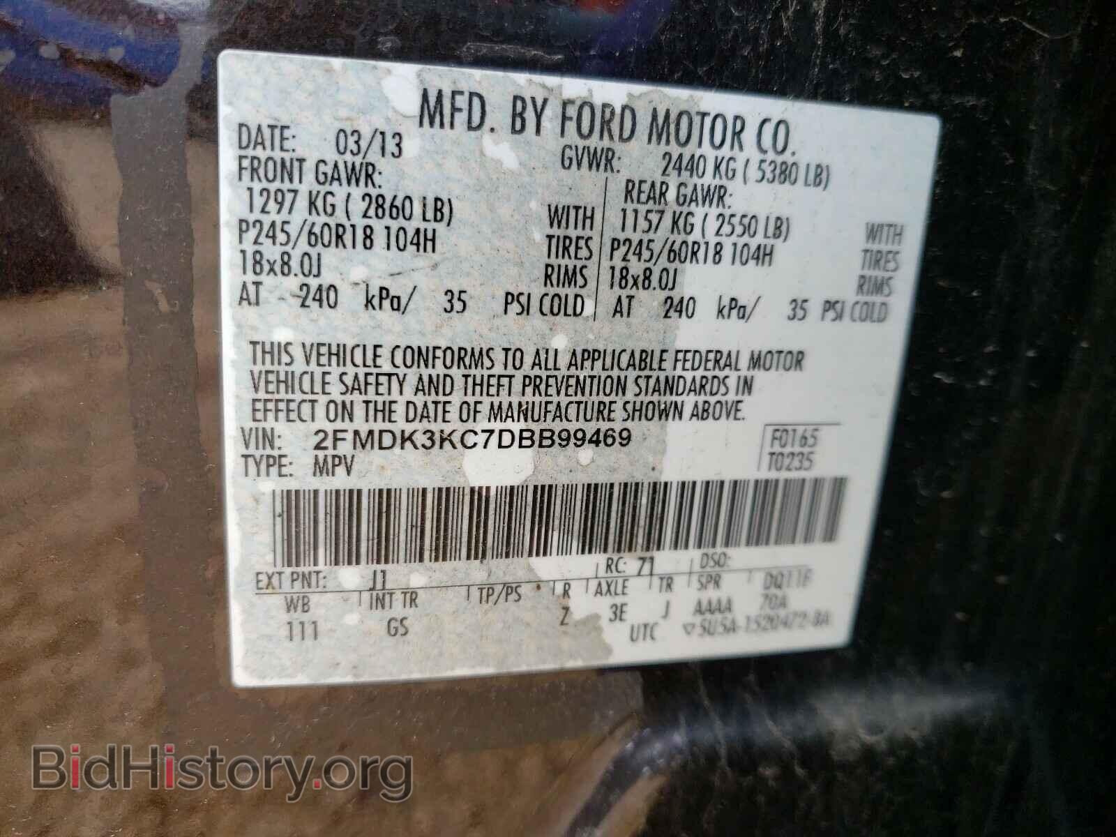2013 FORD EDGE - VIN: 2FMDK3KC7DBB99469 - Photo 10