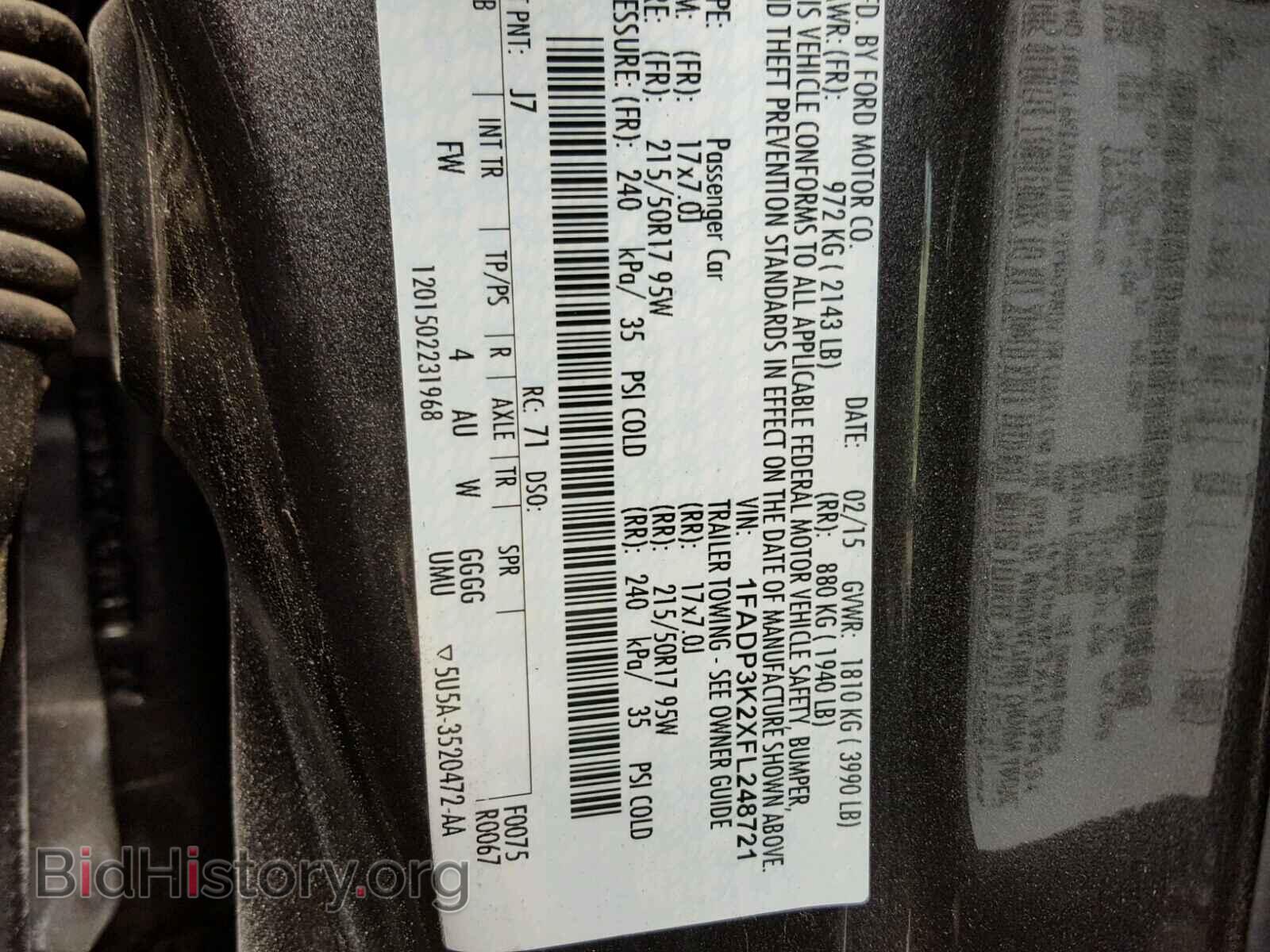 2015 FORD FOCUS - VIN: 1FADP3K2XFL248721 - Photo 10