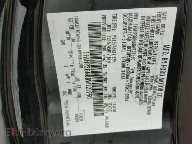 2011 FORD FOCUS - VIN: 1FAHP3GN8BW121950 - Фото 10