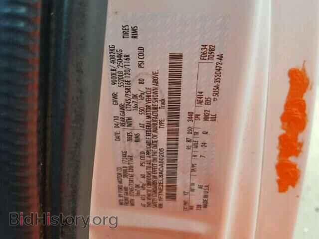 2010 FORD ECONOLINE - VIN: 1FTNE2EL8ADA60205 - Фото 10