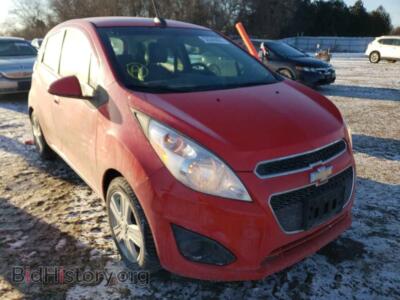 2015 Chevrolet SPARK Spark 1LT, red — VIN KL8CD6S99FC787532, Copart