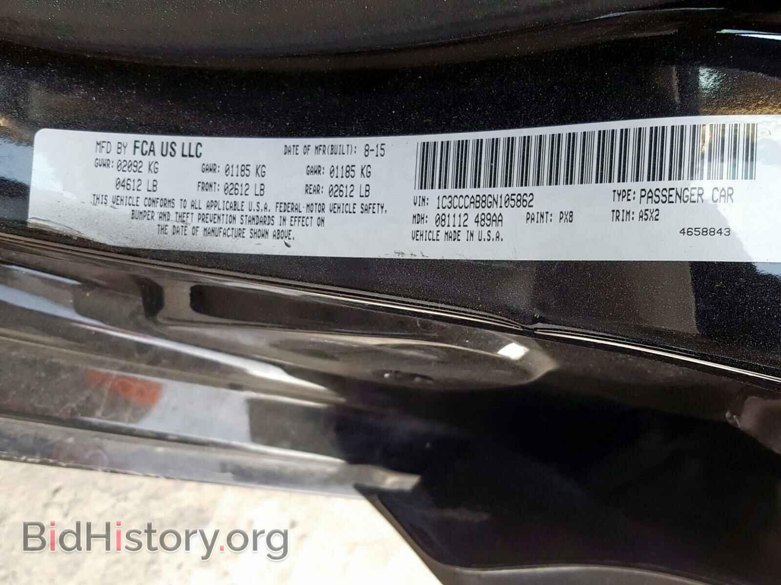 2016 CHRYSLER 200 - VIN: 1C3CCCAB8GN105862 - Photo 10