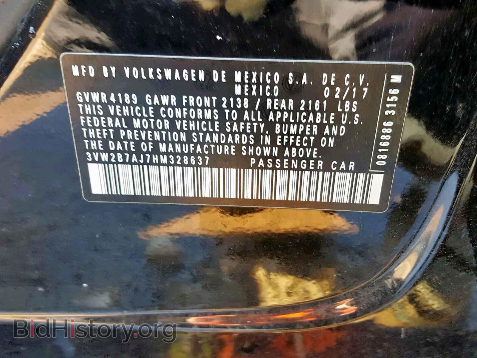 2017 VOLKSWAGEN JETTA - VIN: 3VW2B7AJ7HM328637 - Photo 10