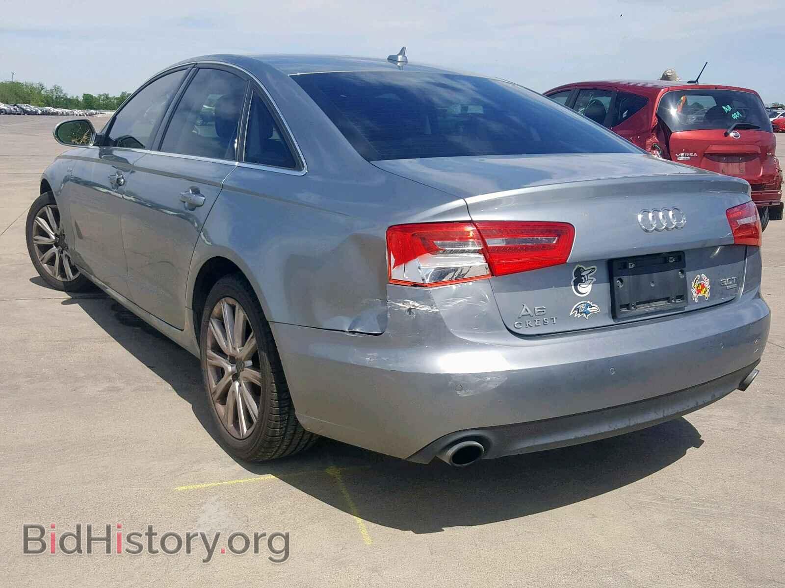 2013 AUDI A6 - VIN: WAUGGAFC5DN019649 - Фото 3