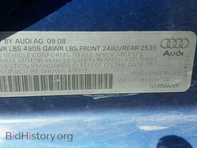 2009 AUDI A4 - VIN: WAULF78K39N024381 - Photo 10