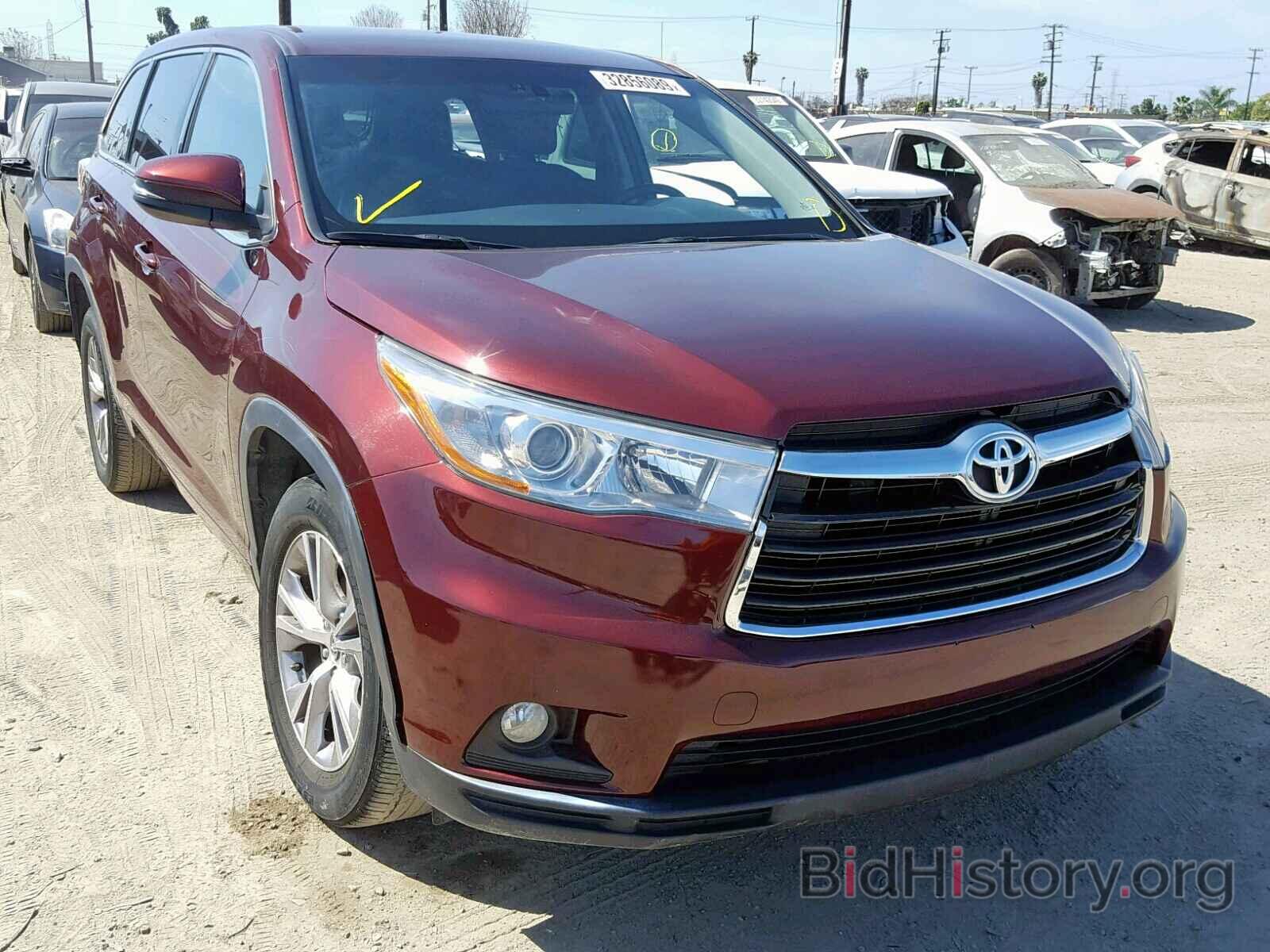 Фотография 5TDZKRFH4GS175460 - TOYOTA HIGHLANDER 2016