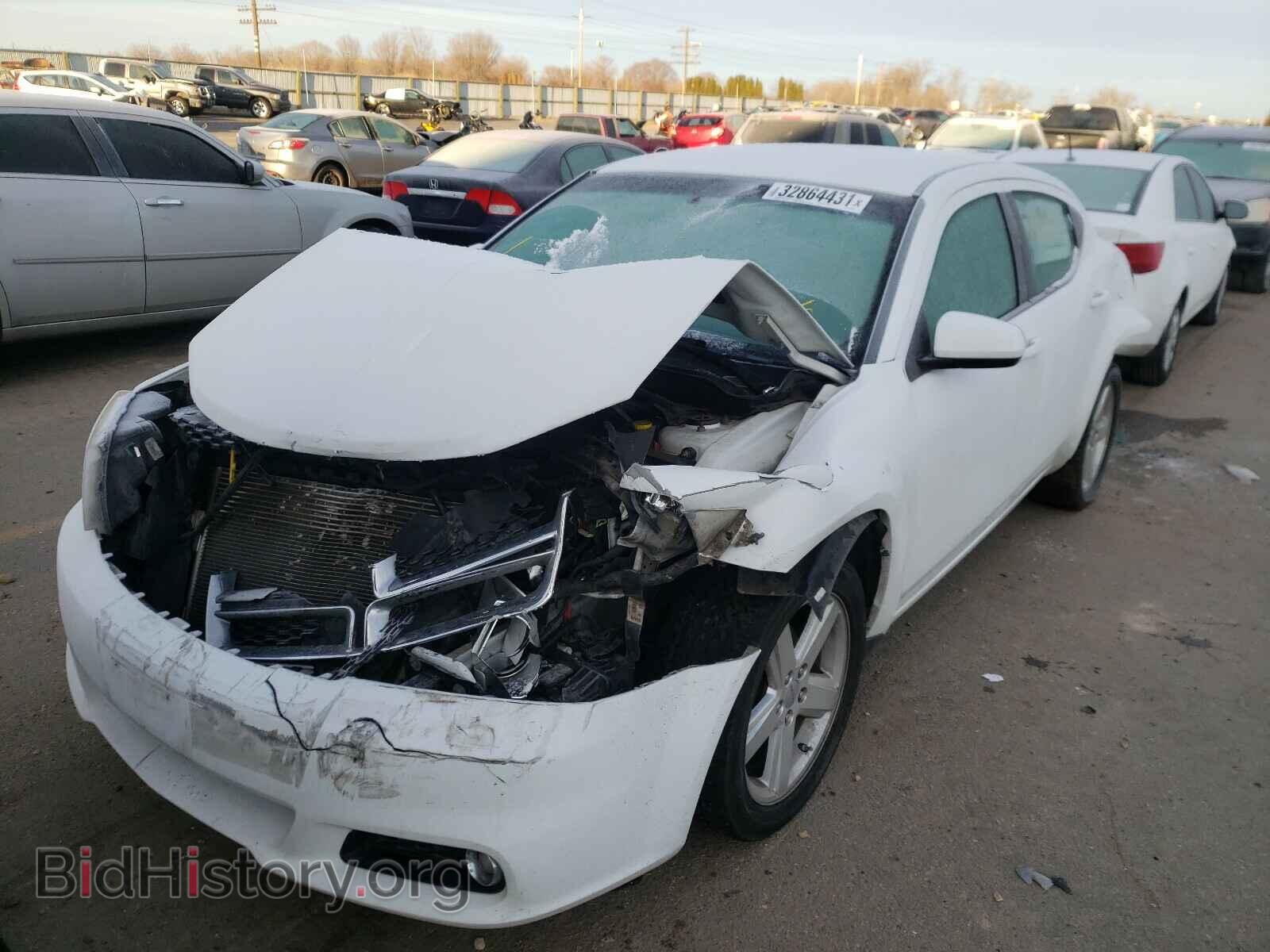 2013 DODGE AVENGER - VIN: 1C3CDZCBXDN662362 - Фото 2