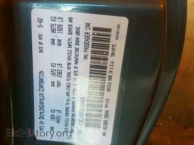2002 CHRYSLER SEBRING - VIN: 1C3EL45R52N304429 - Фото 10