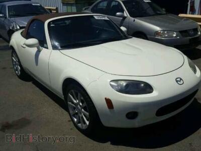 2007 Mazda MIATA MX-5 Miata, white — VIN JM1NC25FX70127337, Copart