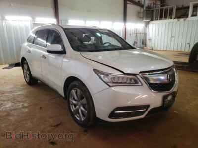 2015 Acura MDX MDX Advanc, белый — VIN 5FRYD3H88FB014031, Copart