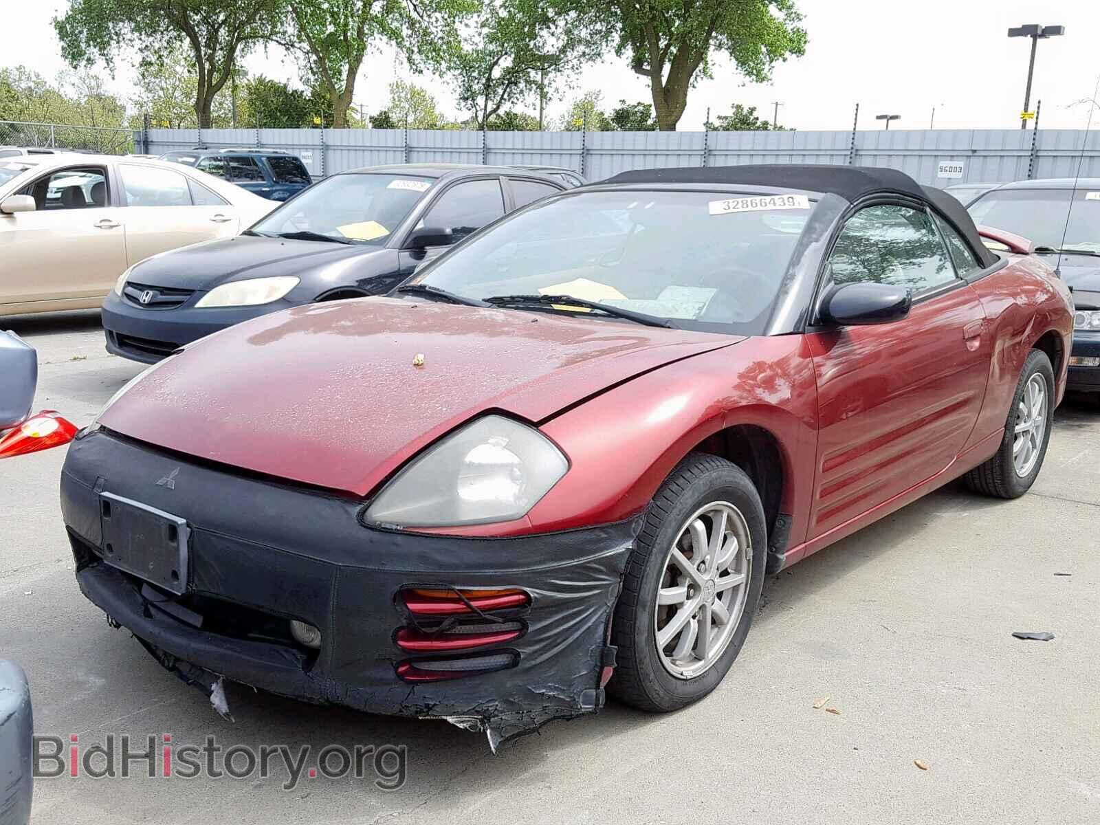 2001 MITSUBISHI ECLIPSE - VIN: 4A3AE45G81E214903 - Фото 2