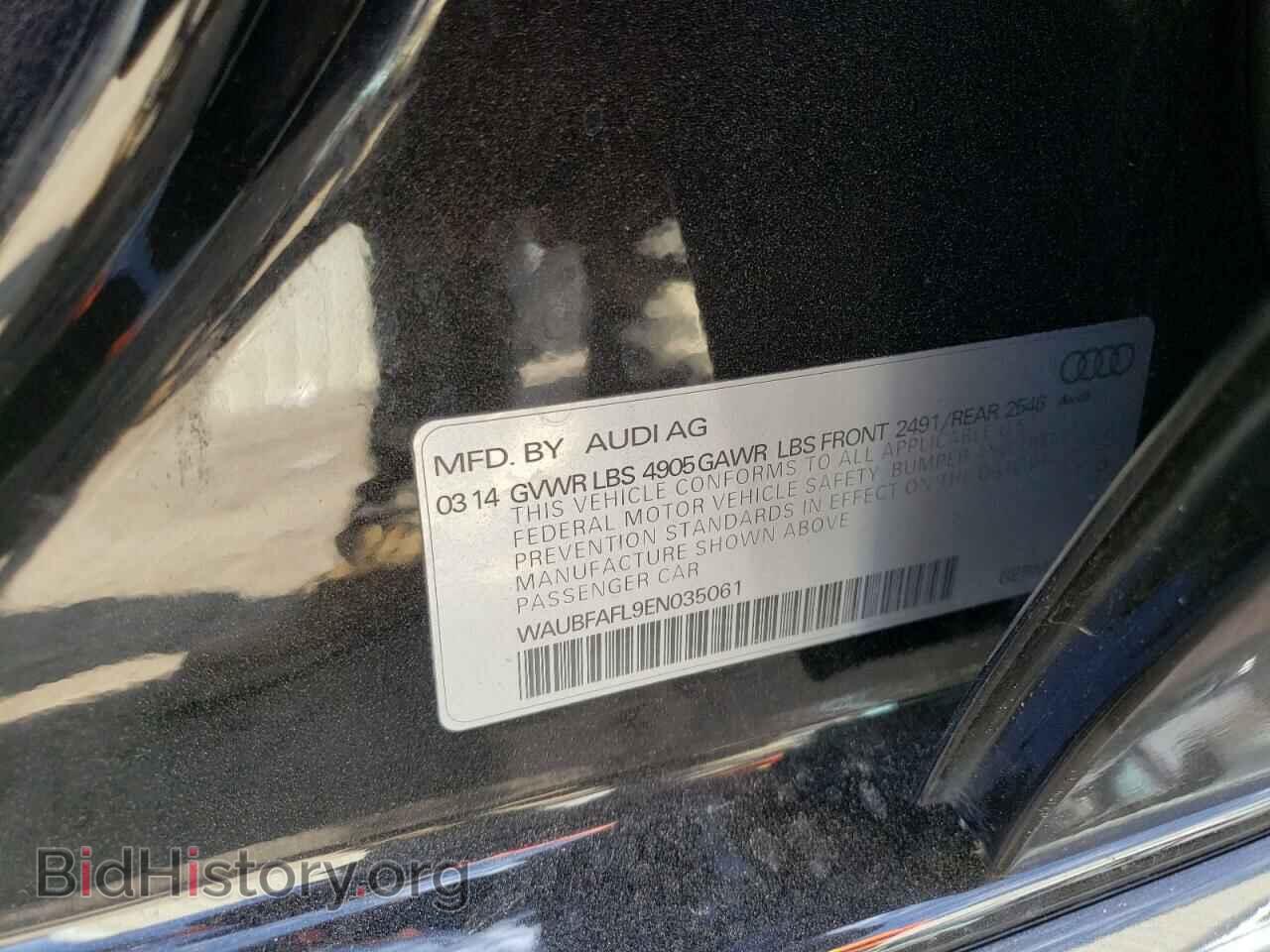 2014 AUDI A4 - VIN: WAUBFAFL9EN035061 - Фото 10
